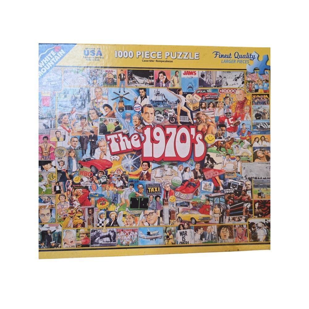 The 1970's - 1000 pc. Puzzle - White Mountain - NEW - Picture 2 of 9